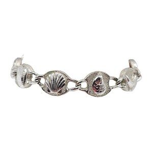 1967 Sarah Coventry Harlequin Reversible Bracelet Sea Life Colorful Geometric
